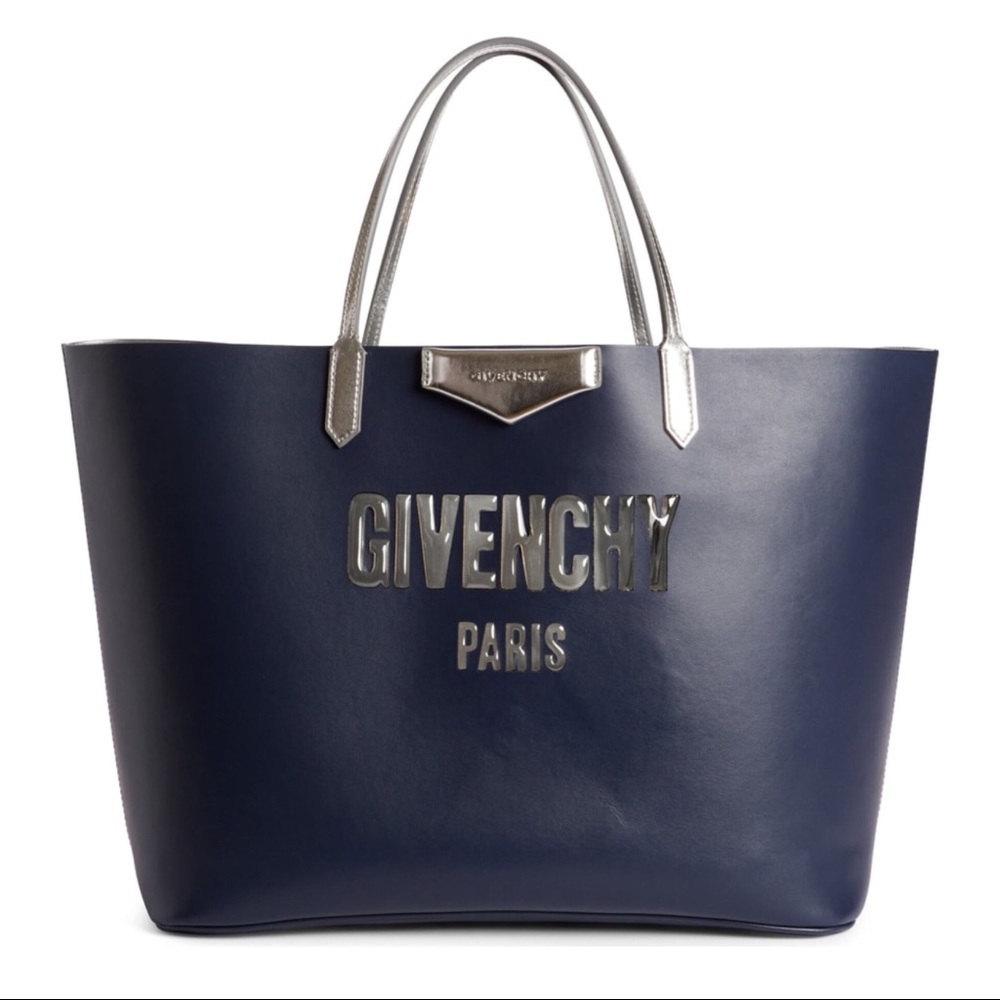 ♥️SOLD♥️ NWT AUTHENTIC Antigona Large Navy Tote - Picture 2 of 7